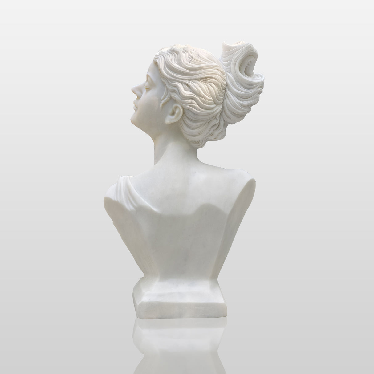 PREMIER Decorative Marble Bust Classic Sculptural Artwork for Gallery PSTTM-010-Marble sculpture-PREMIER SCULPTURE