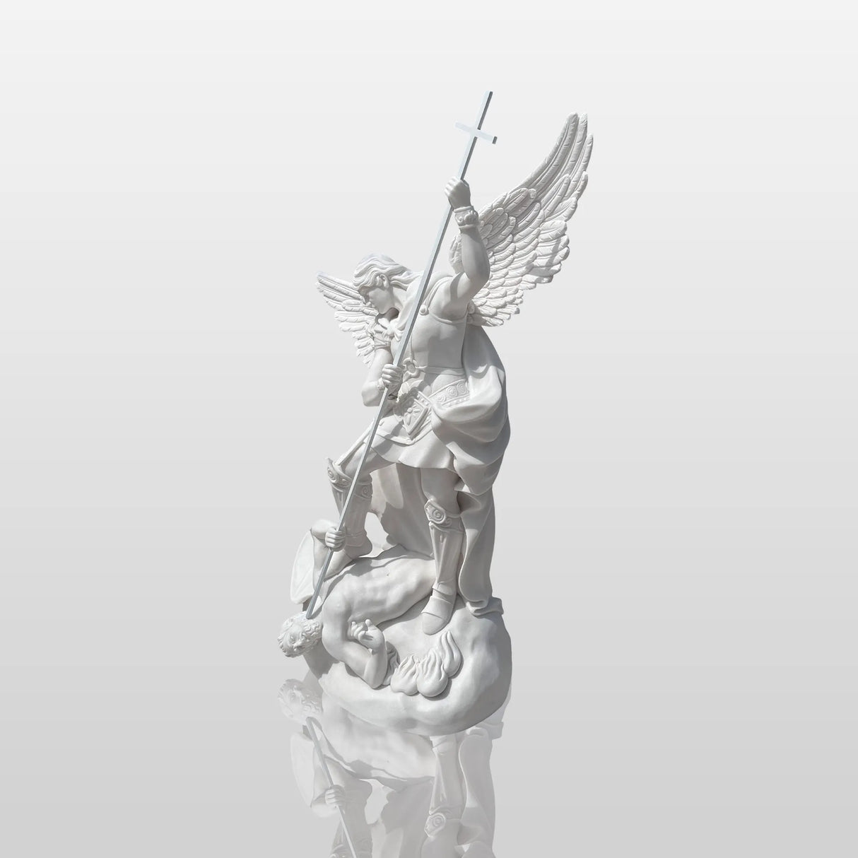 PREMIER Marble Saint Gabriel Statue Archangel Outdoor Religious Sculpture PSM-046-Marble sculpture-PREMIER SCULPTURE