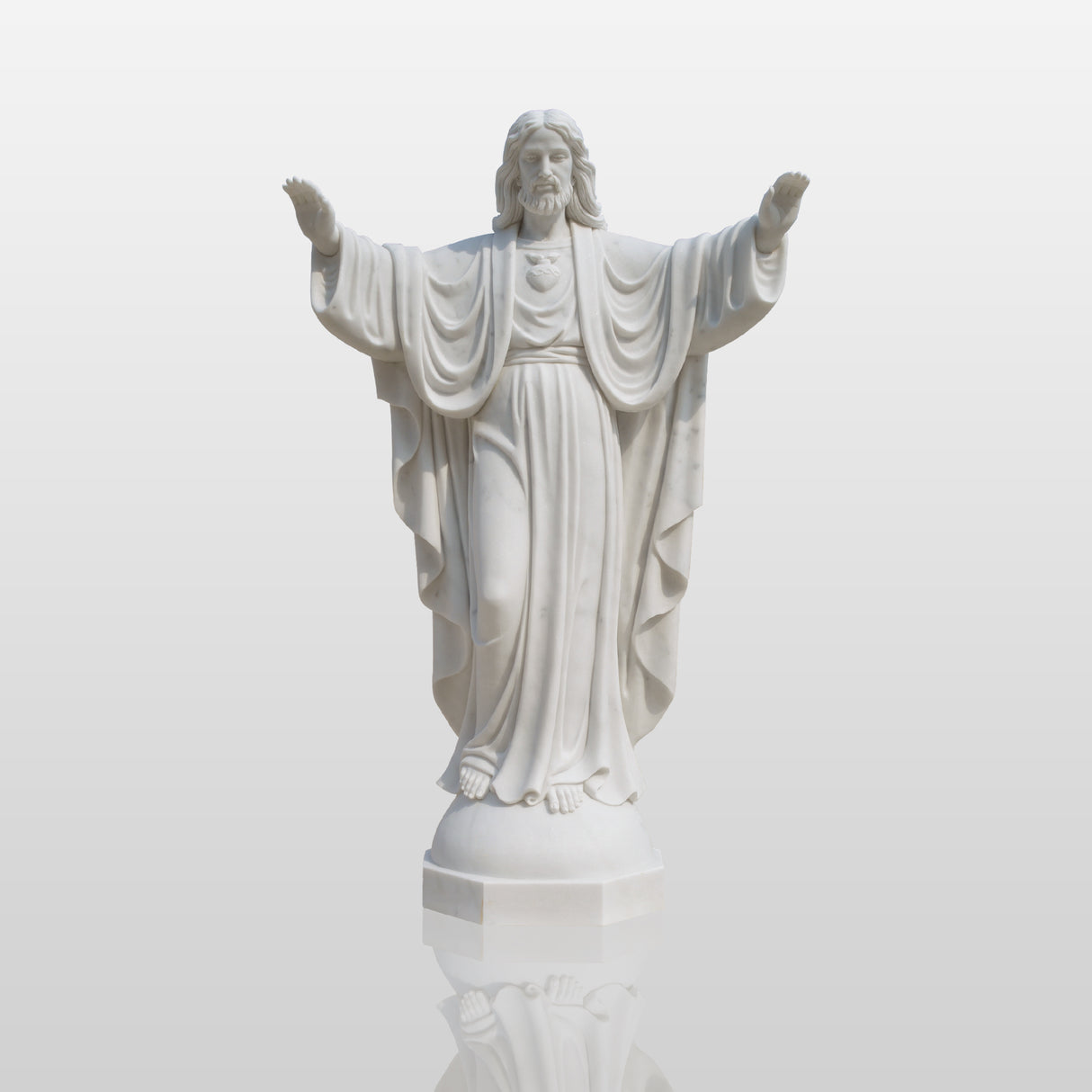 PREMIER Sacred Heart of Jesus Marble Statue PSM-027-Expedited Shipping-Custom Link for Aloysius Ezeomyeka