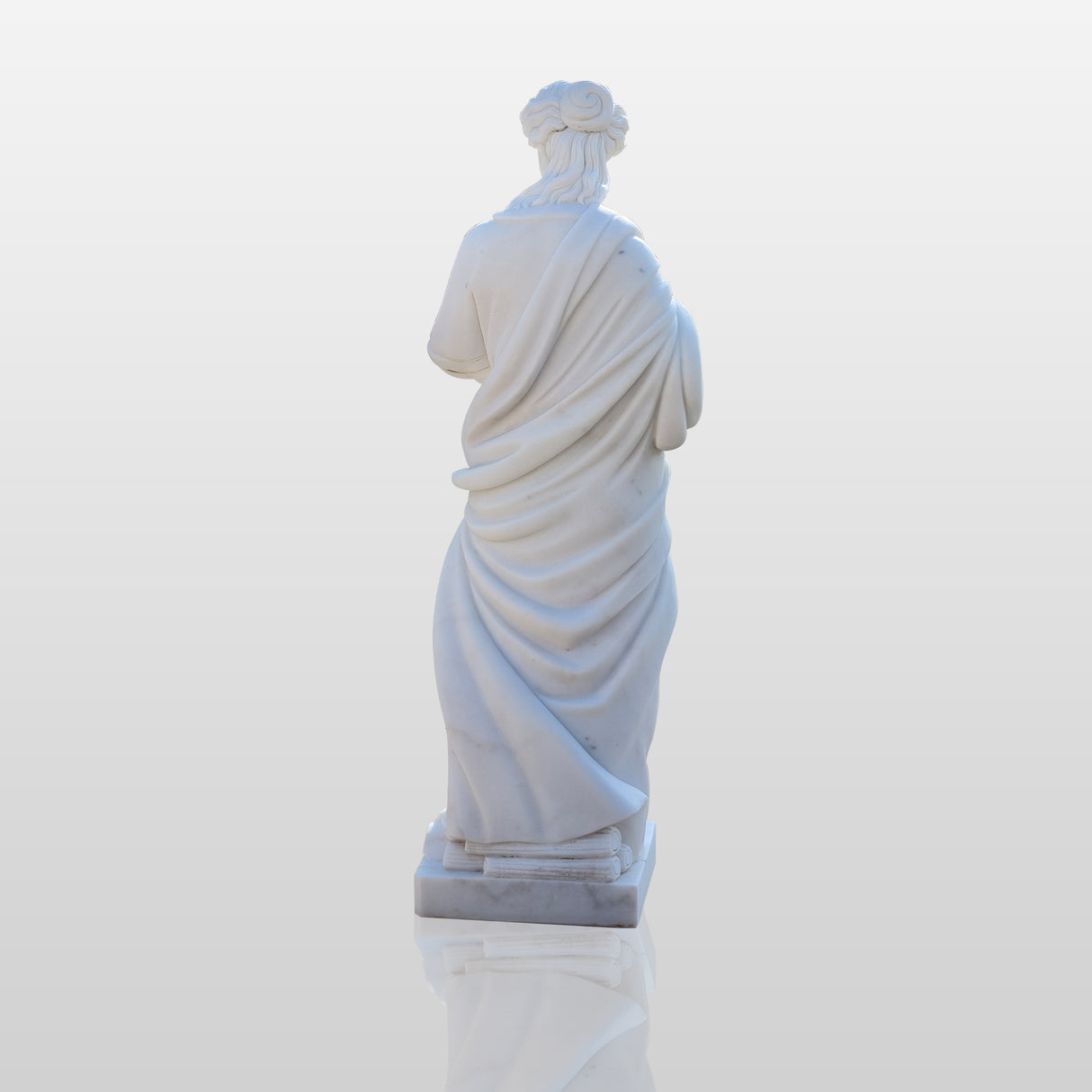 PREMIER Classical Lady Marble Sculpture Timeless Garden & Courtyard Statue PSM-070-Marble sculpture-PREMIER SCULPTURE