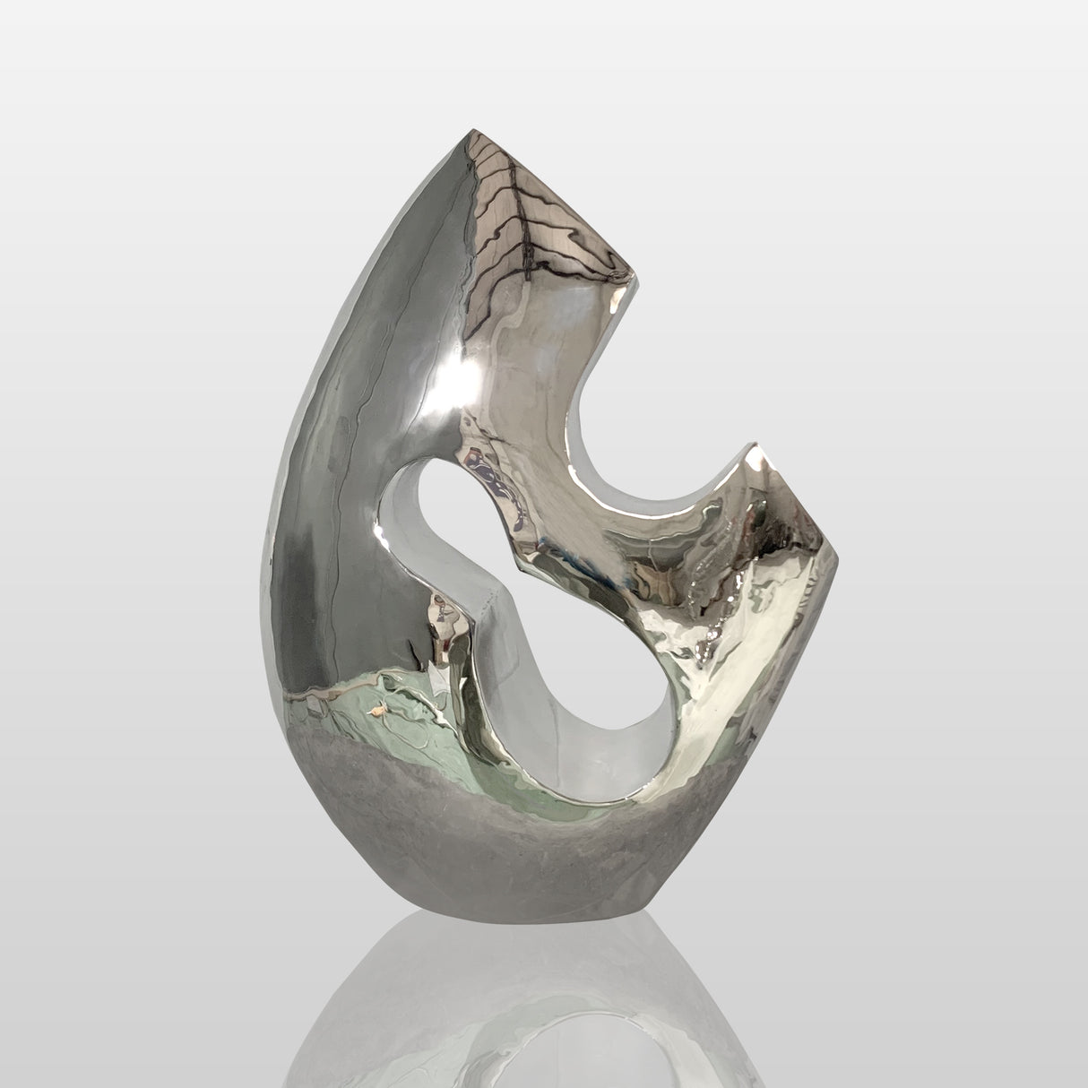 PREMIER Abstract Stainless Steel Sculpture Mirror-Finish Outdoor Art PSSS-080-Stainless Steel Sculpture-PREMIER SCULPTURE