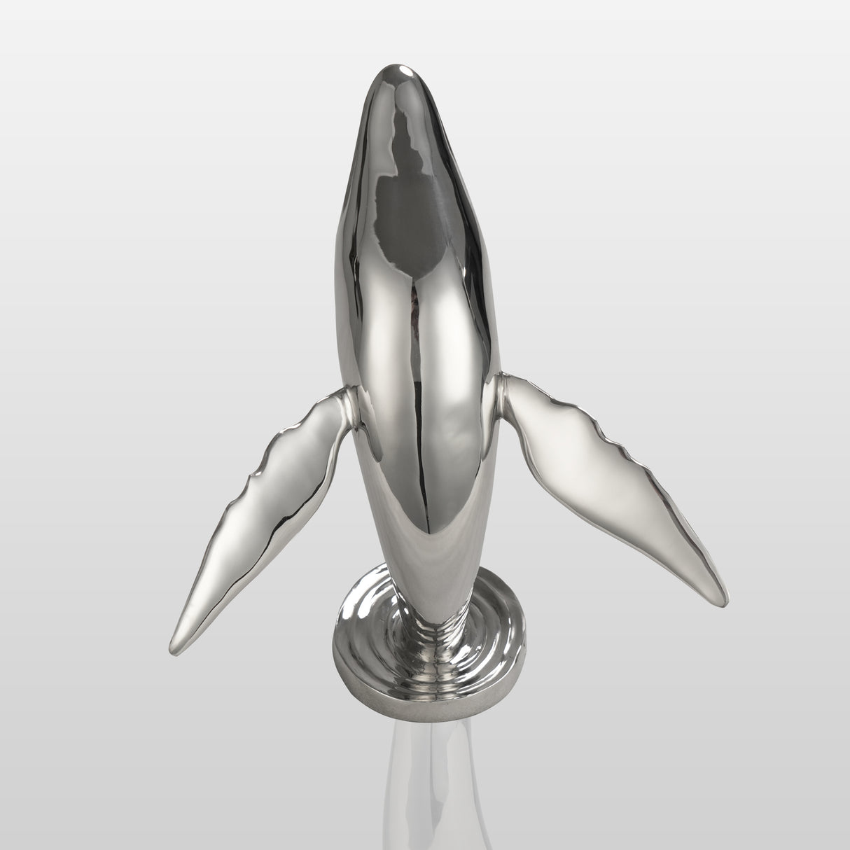 PREMIER Stainless Steel Whale Sculpture Modern Outdoor Dolphin Statue for Garden & Home PSSS-084-Stainless Steel Sculpture-PREMIER SCULPTURE