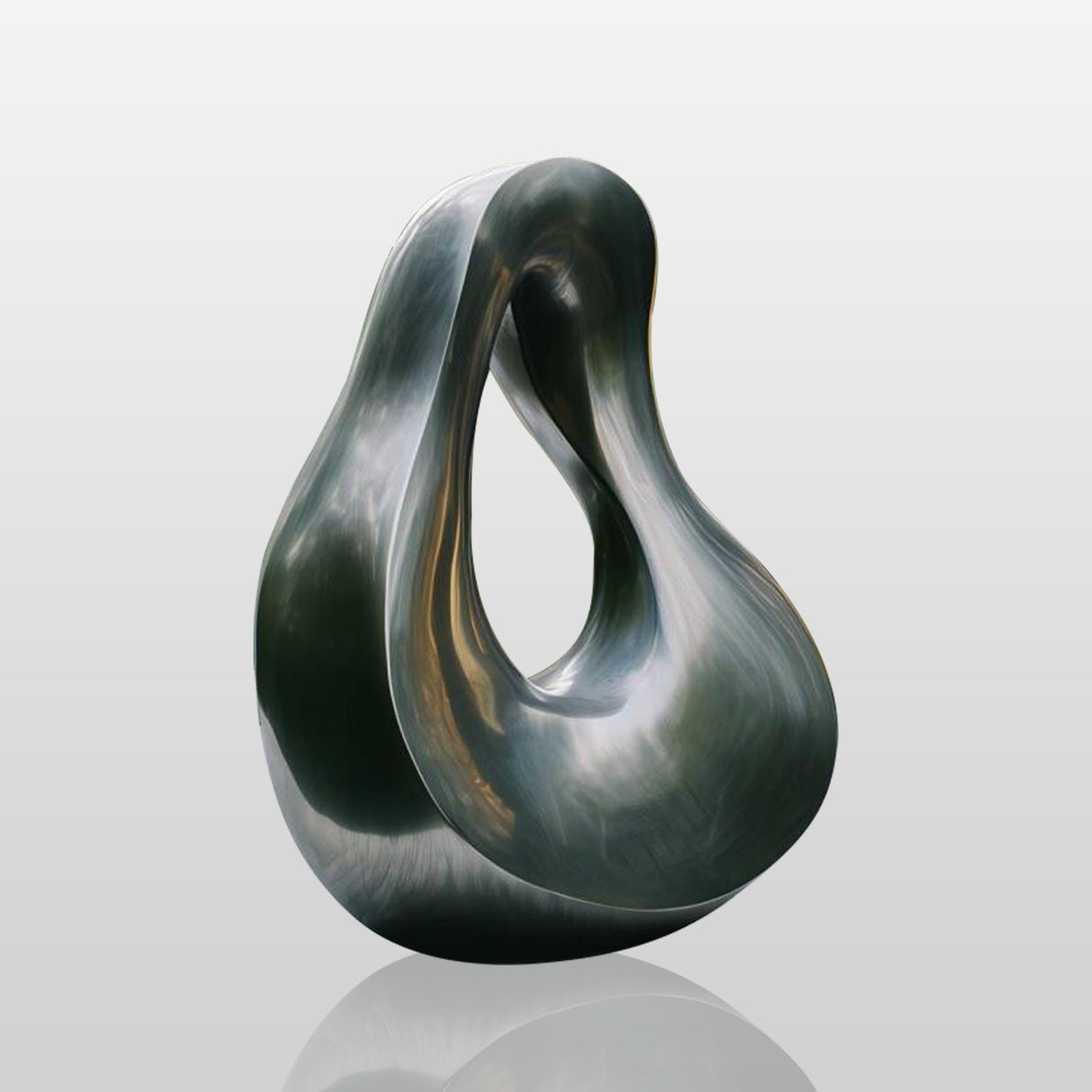 PREMIER Flowform Outdoor Sculpture Abstract Stainless Steel Sculpture for Modern Architecture, Corporate Entrances, and Luxury Gardens PSSS-099-Stainless Steel Sculpture-PREMIER SCULPTURE