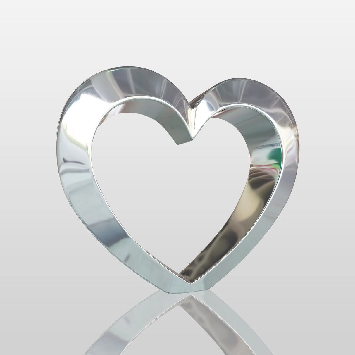 PREMIER Mirror Polished Stainless Steel Heart Sculpture for Romantic Garden PSSS-089-Stainless Steel Sculpture-PREMIER SCULPTURE