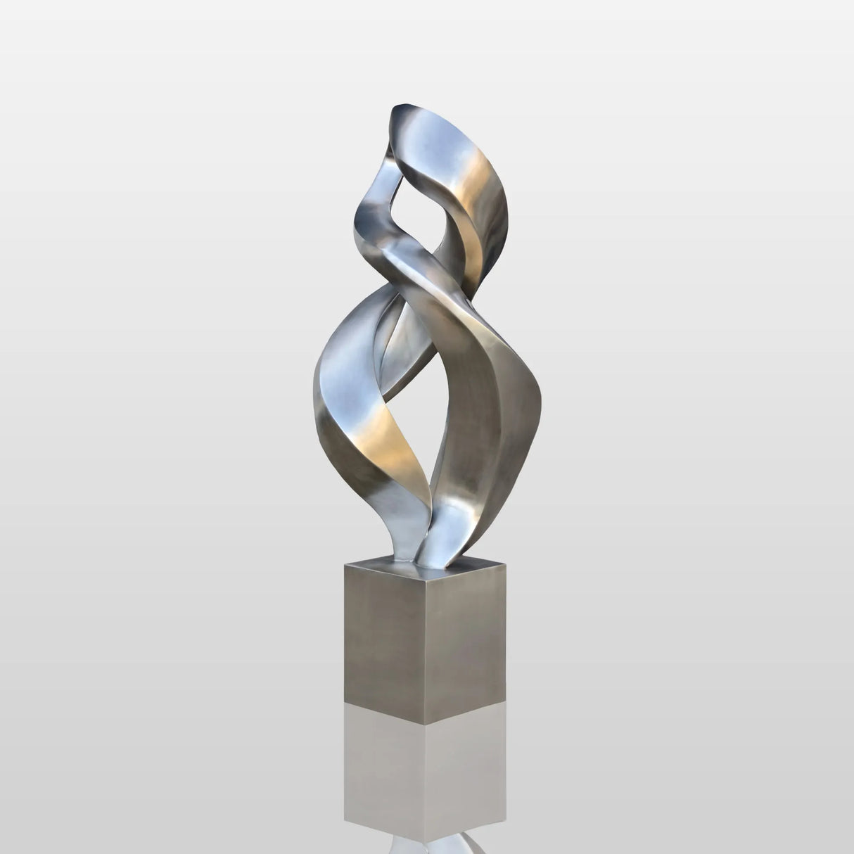 PREMIER Contemporary Stainless Steel Sculpture Modern Abstract Spiral Sculpture for Indoor & Outdoor Spaces PSSS-059-Stainless Steel Sculpture-PREMIER SCULPTURE