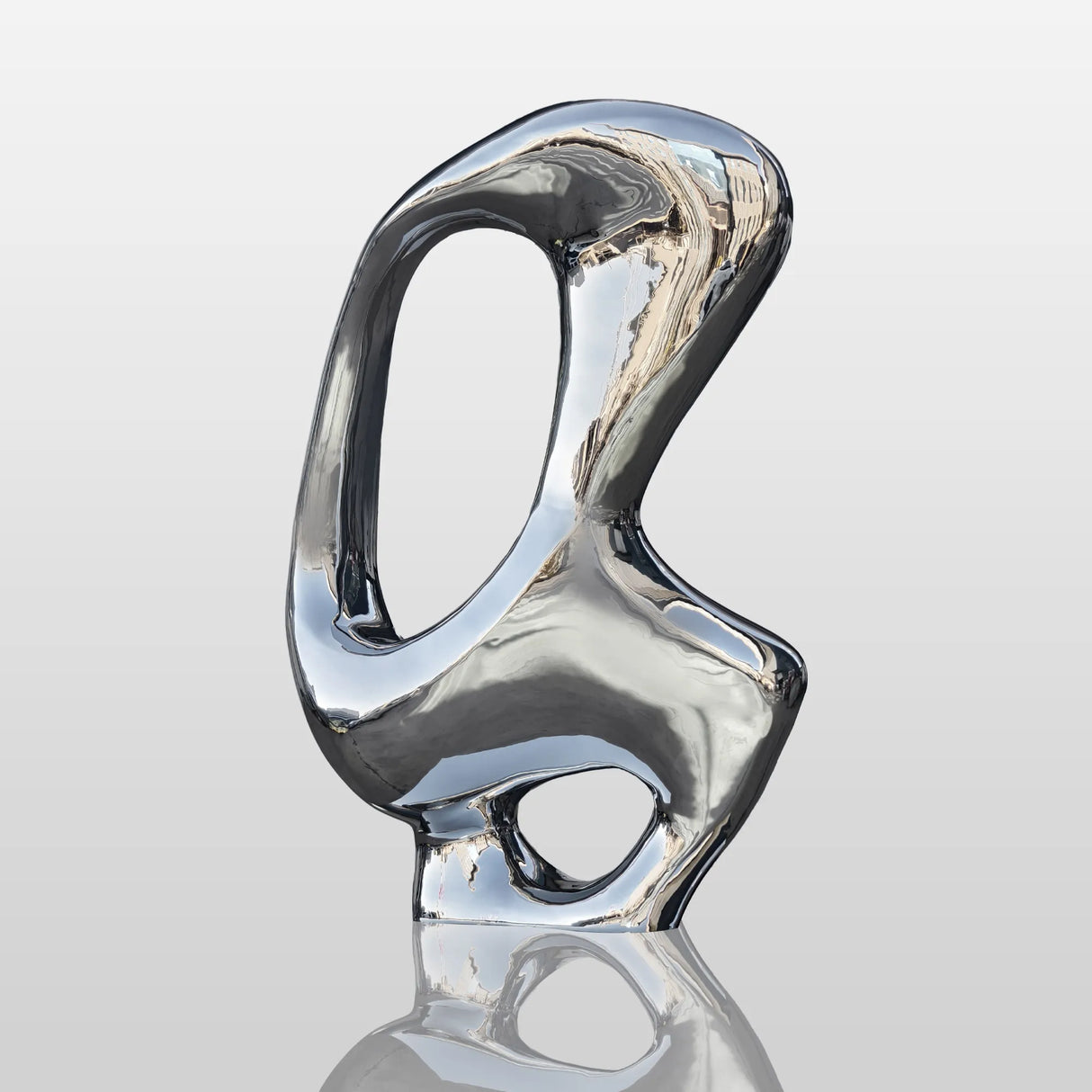 PREMIER Modern Metal Sculpture Abstract Design for Outdoor Art Original Sculpture PSSS-070-Stainless Steel Sculpture-PREMIER SCULPTURE