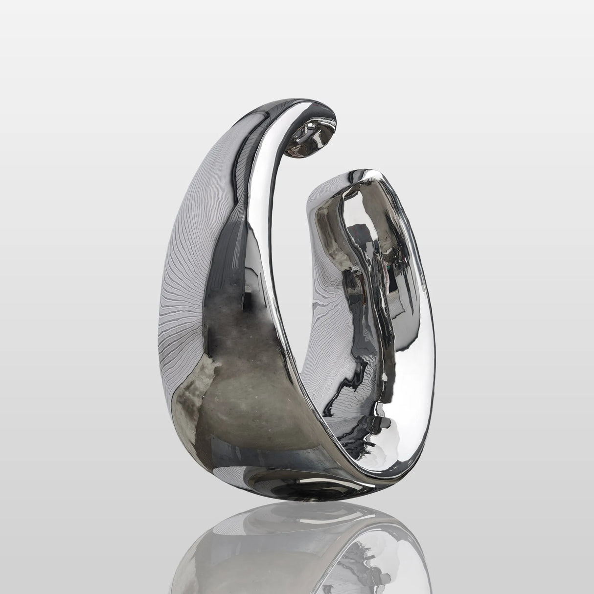 PREMIER Polished Fluid Sculpture Stainless Steel Outdoor Pool Art PSSS-078-Stainless Steel Sculpture-PREMIER SCULPTURE