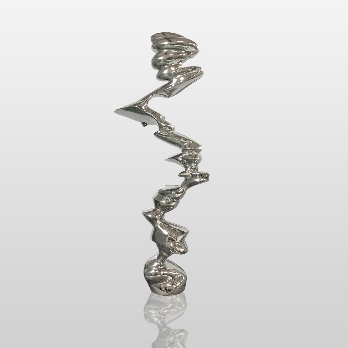 PREMIER Ripple Form Sculpture Stainless Steel Outdoor Sculpture for Luxury Homes PSSS-082-Stainless Steel Sculpture-PREMIER SCULPTURE