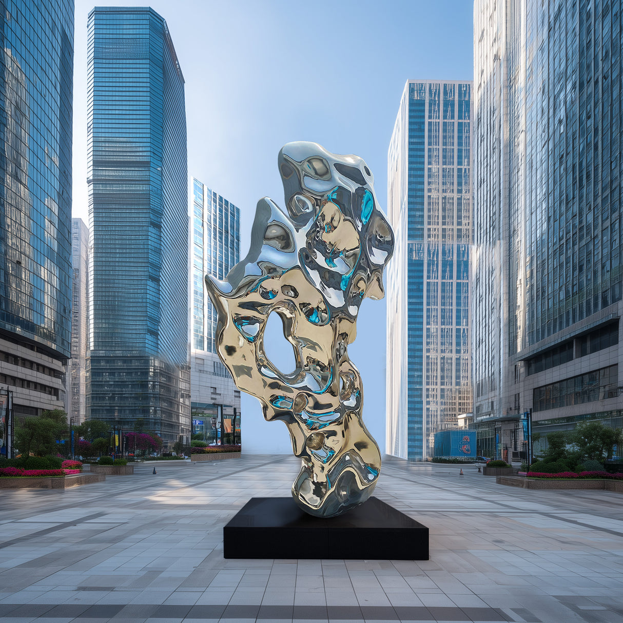 PREMIER Stainless Steel Coral Reef Sculpture Contemporary Art Installation PSSS-092-Stainless Steel Sculpture-PREMIER SCULPTURE