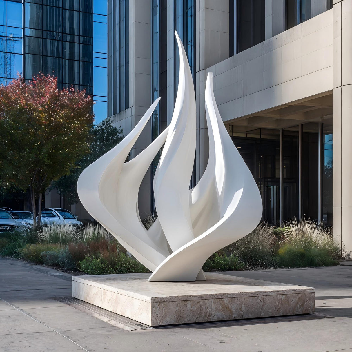 PREMIER Stainless Steel Outdoor Sculpture for Corporate Plazas, Hotel Entrances, Luxury Residences, and Public Spaces PSSS-119-Stainless Steel Sculpture-PREMIER SCULPTURE