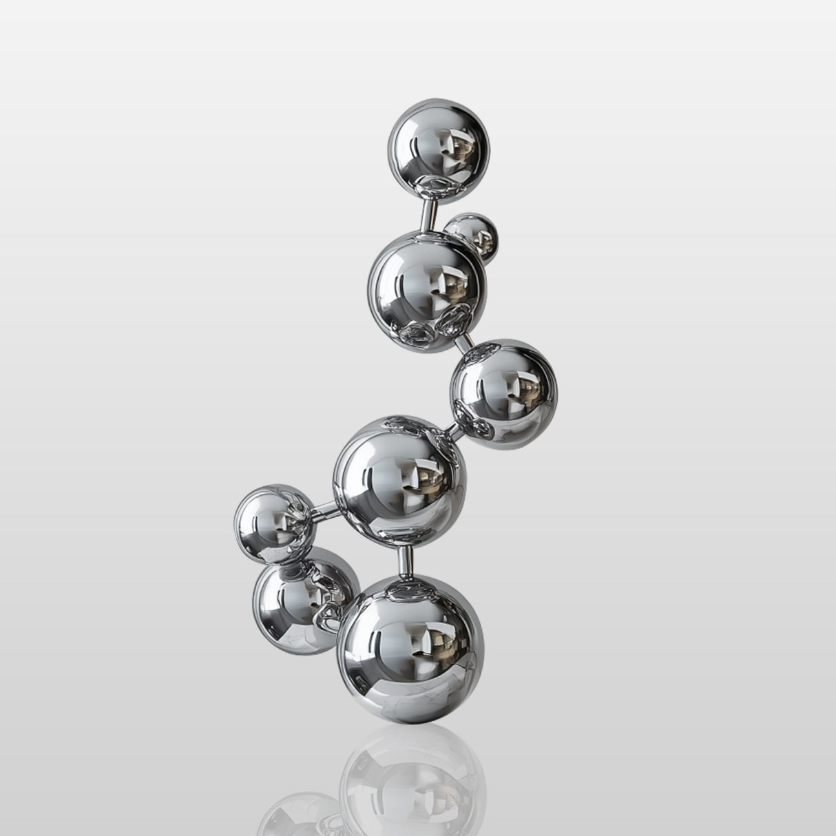 PREMIER Stainless Steel Sphere Sculpture on Marble Base for Modern Interior Decor PSSS-118-Stainless Steel Sculpture-PREMIER SCULPTURE