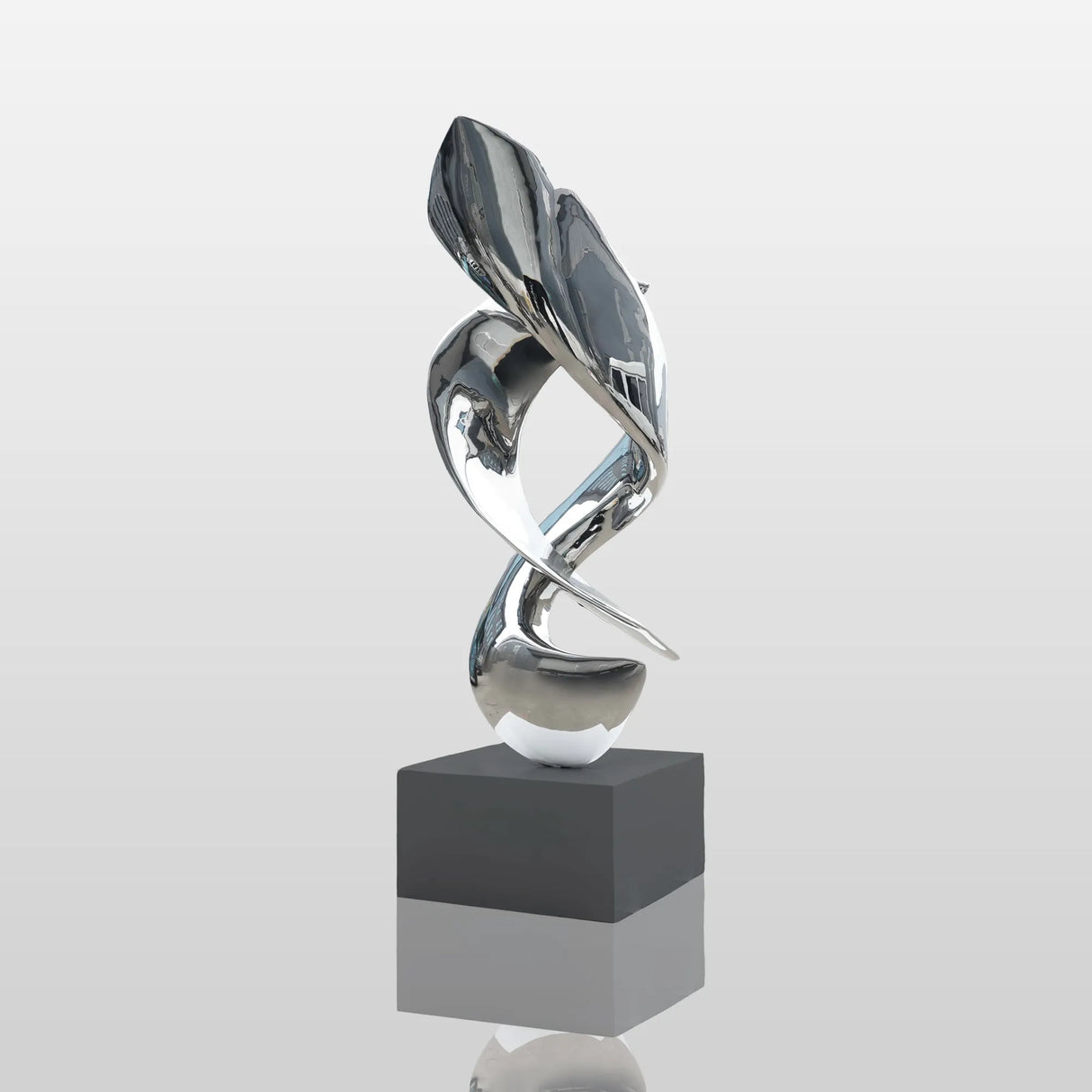 PREMIER Art Sculpture Twisting Design Modern Stainless Steel Sculpture PSSS-051-Stainless Steel Sculpture-PREMIER SCULPTURE
