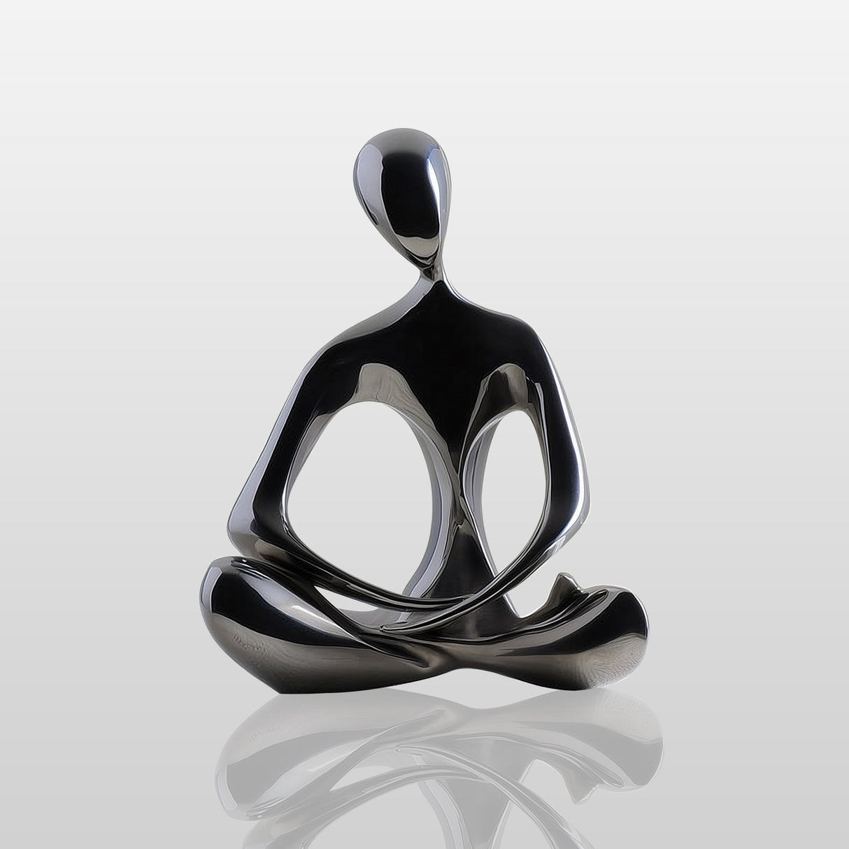 PREMIER Stainless Steel Meditation Sculpture for Modern Courtyard, Corporate Garden and Private Residence PSSS-128-Stainless Steel Sculpture-PREMIER SCULPTURE