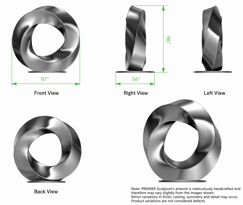 PREMIER Custom Abstract Stainless Steel Sculpture —— Custom Link for Craig