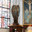 PREMIER Religious Bronze Statue Sculpture of Angel for Church Interior, Memorial Garden and Private Prayer Room PSB-091-Bronze Sculpture-PREMIER SCULPTURE