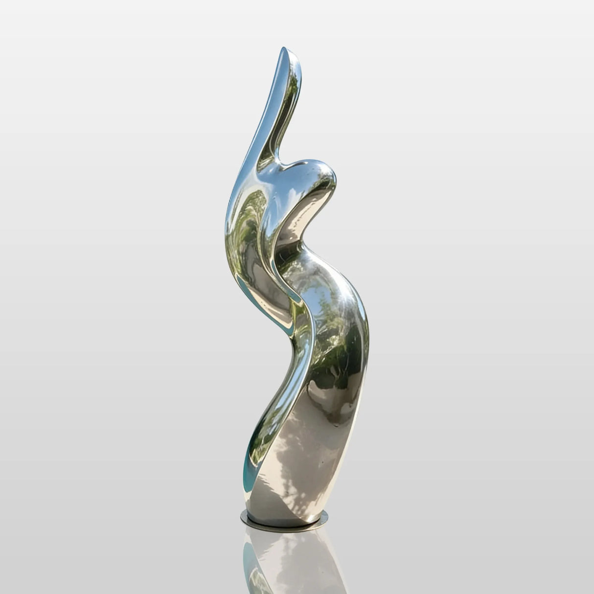 PREMIER Stainless Steel Modern Sculpture with Smooth Curves for Pools, Gardens and Luxury Outdoor Living Spaces PSSS-194-Stainless Steel Sculpture-PREMIER SCULPTURE