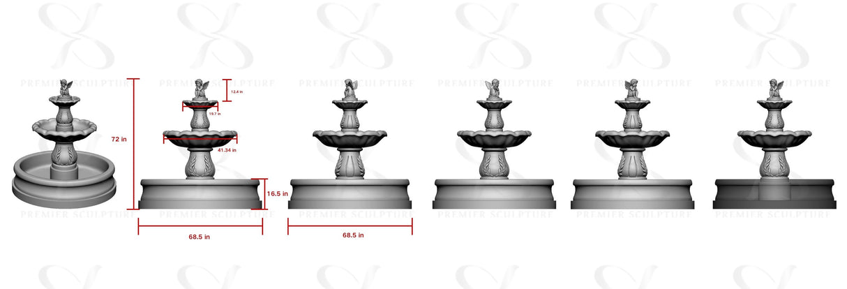 PREMIER Romantic Marble Fountain with Angel Design PSFM- 012 -50% Deposit Link for Kellie-Free Shipping