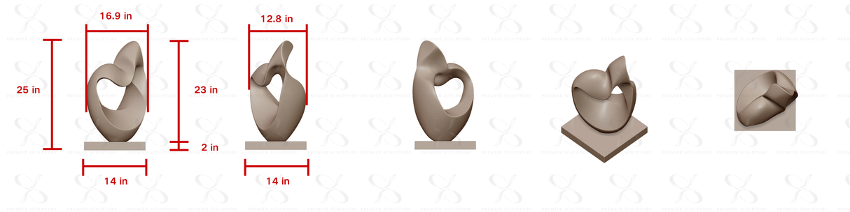 PREMIER Abstract Tabletop Sculpture Contemporary Art for Interiors PSB-054——50% Deposit payment for Richard Mcgowan