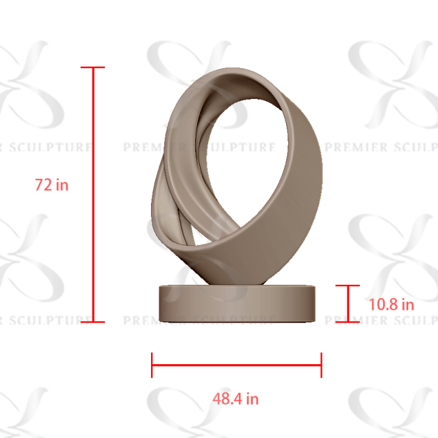 PREMIER Outdoor Garden Sculpture Bronze Art Modern Abstract Sculpture PSB-043---Custom Link Tara Aaronson