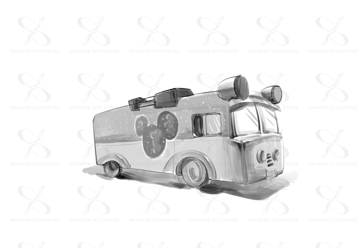 PREMIER Custom Brass Bus Sculpture--Expedited Shipping-Custom Link for Kerry Bromberg