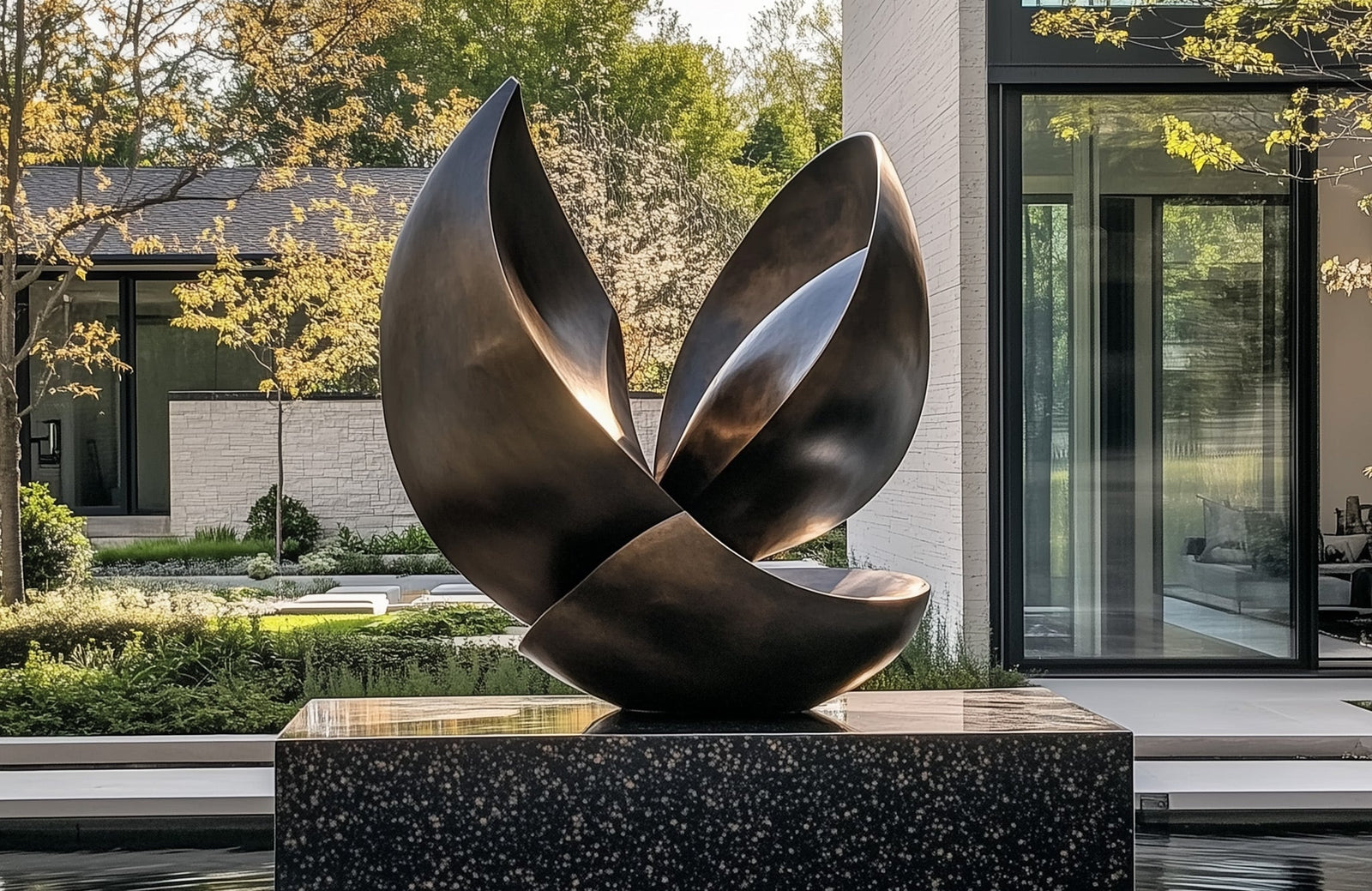 bronze  abstract sculpture