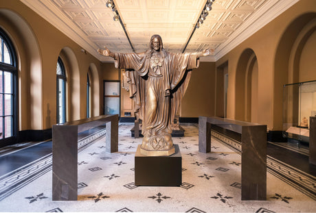 Jesus Christ marble sculpture or stainless steel sculpture