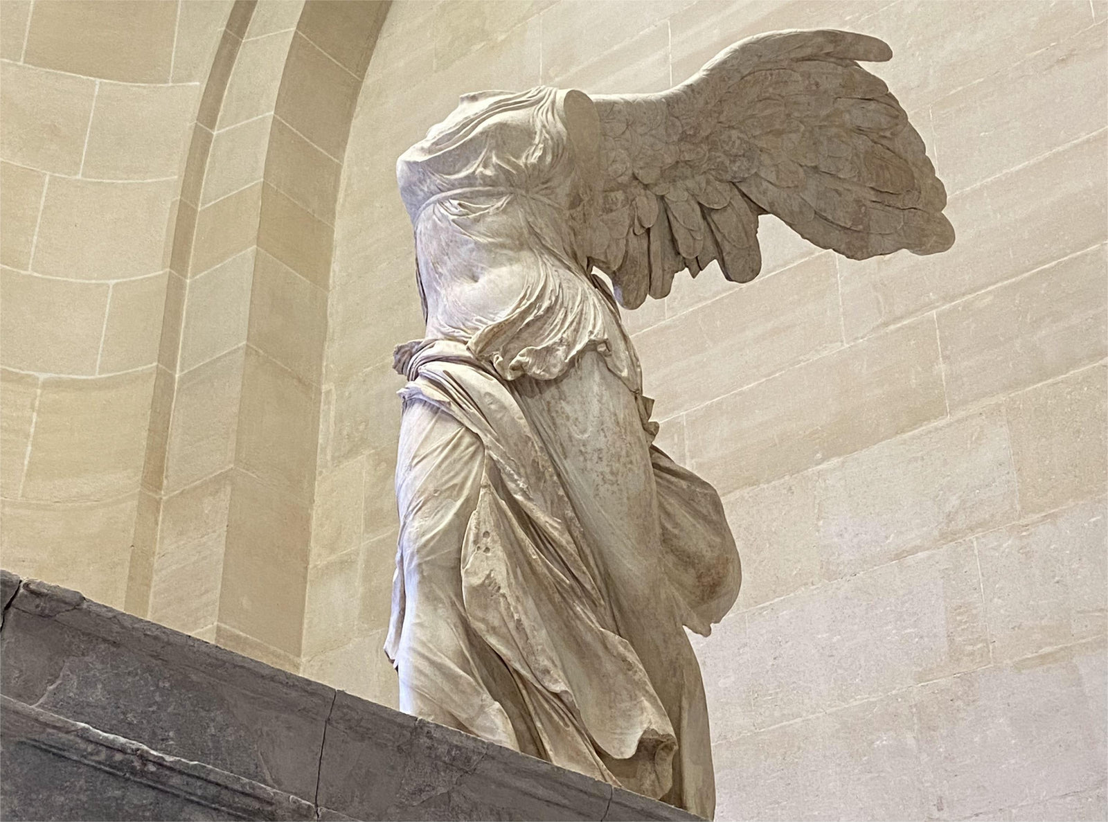 Marble Winged Victory Statue