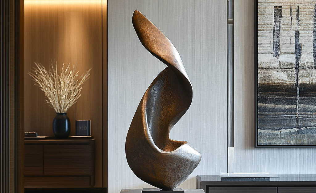 Abstract Bronze sculpture