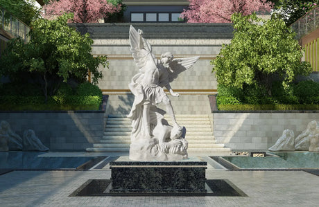 The Saint Michael Marble Statue