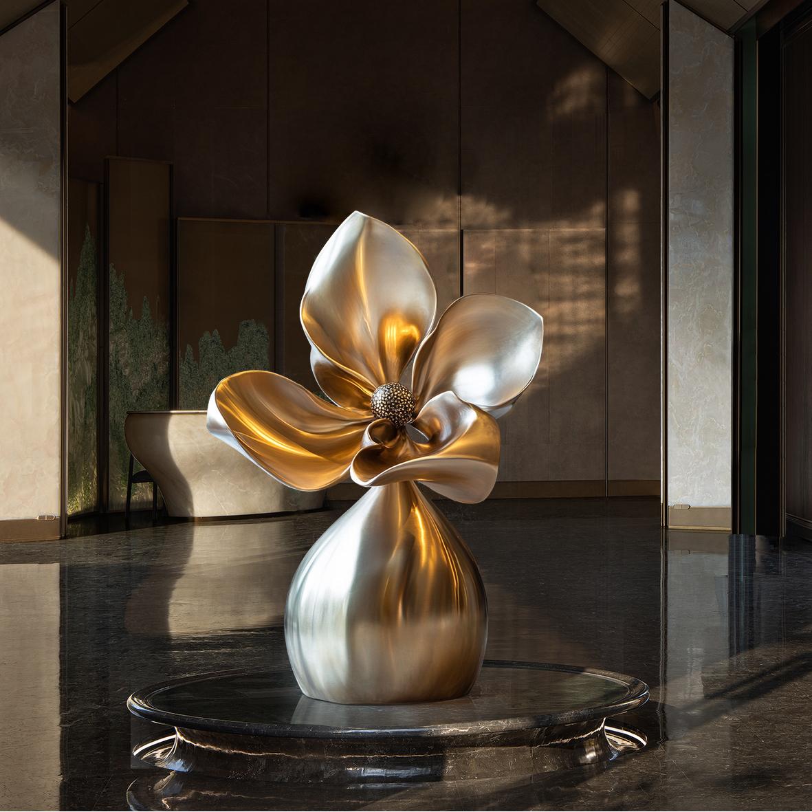 Modern Stainless Steel Sculpture