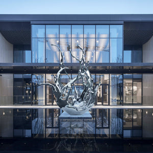 Hotel Stainless Steel Sculpture