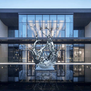 Hotel Stainless Steel Sculpture