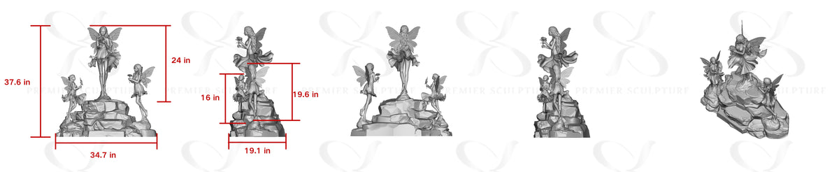 PREMIER Custom Bronze Statue PSB-093-50% Deposit Custom Link for Jen Kircher-BRONZE