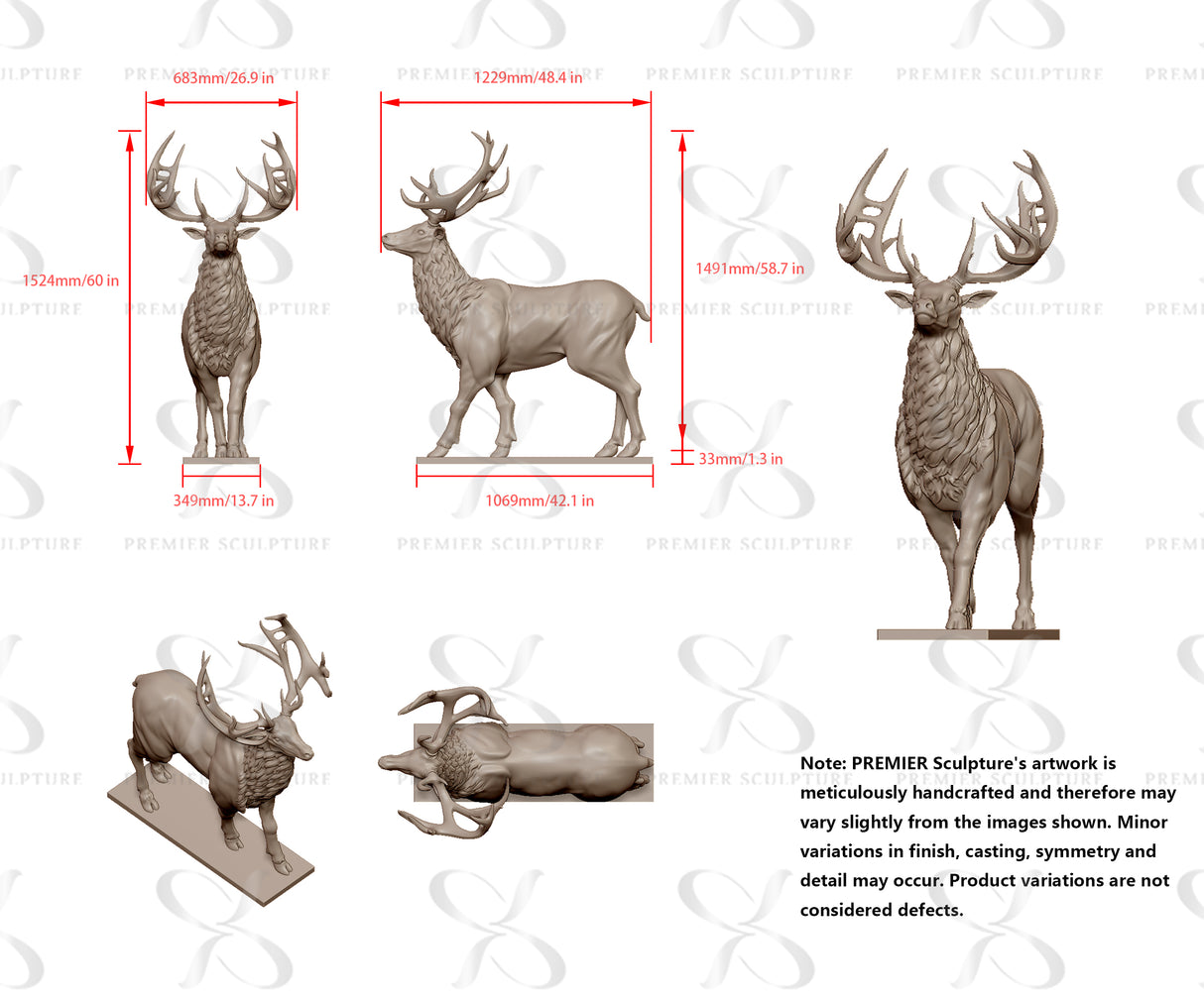 PREMIER Large Garden Sculpture PSB-033-Custom Link for Heylen Thienes