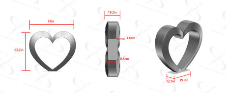 PREMIER Polished Mirror Stainless Steel Heart Sculpture for Romantic Garden PSSS-089—Custom Link for Zane Pace