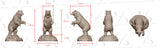 PREMIER Majestic Bronze Bear Sculpture PSB-115——50% Deposit payment for Conejo Valley Unified School District