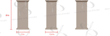 PREMIER Figure Greek Venus De Milo Goddess Marble Statue PSM-017 and PREMIER Marble Base M1-1 -Custom Link for David Small