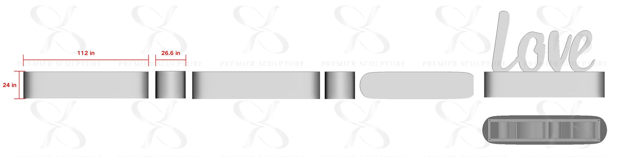 PREMIER Custom Stainless Steel Base -Custom Link for Addison Fluent