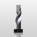 PERMIER Modern Twisted Stainless Steel Sculpture Ideal for Waterfront or Lobby Decor PSSS-224-Stainless Steel Sculpture-PREMIER SCULPTURE
