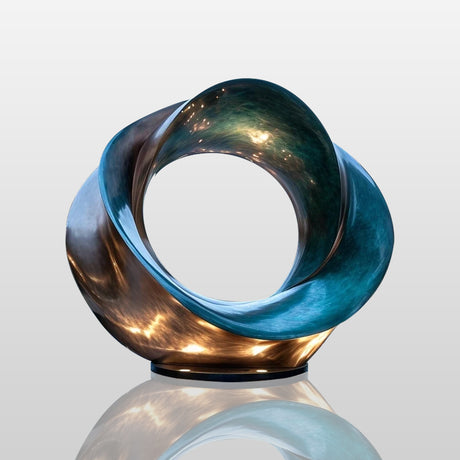 PREMIER Abstract Metal Sculpture Harmony Circle Contemporary Large Garden Sculpture PSLSS-019-Stainless Steel Sculpture-PREMIER SCULPTURE