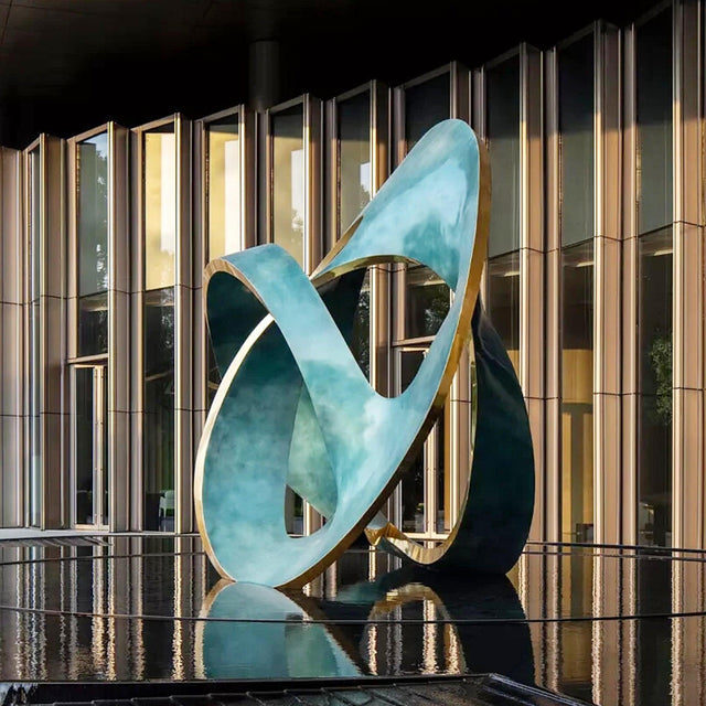 PREMIER Abstract Sculpture Colored Finish Large-scale Industrial Art Sculpture PSLSS-005-Stainless Steel Sculpture-PREMIER SCULPTURE