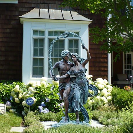 PREMIER Bronze Figurine Dancing Man&Woman Custom Sculpture for Garden PSB-016-Bronze Sculpture-PREMIER SCULPTURE