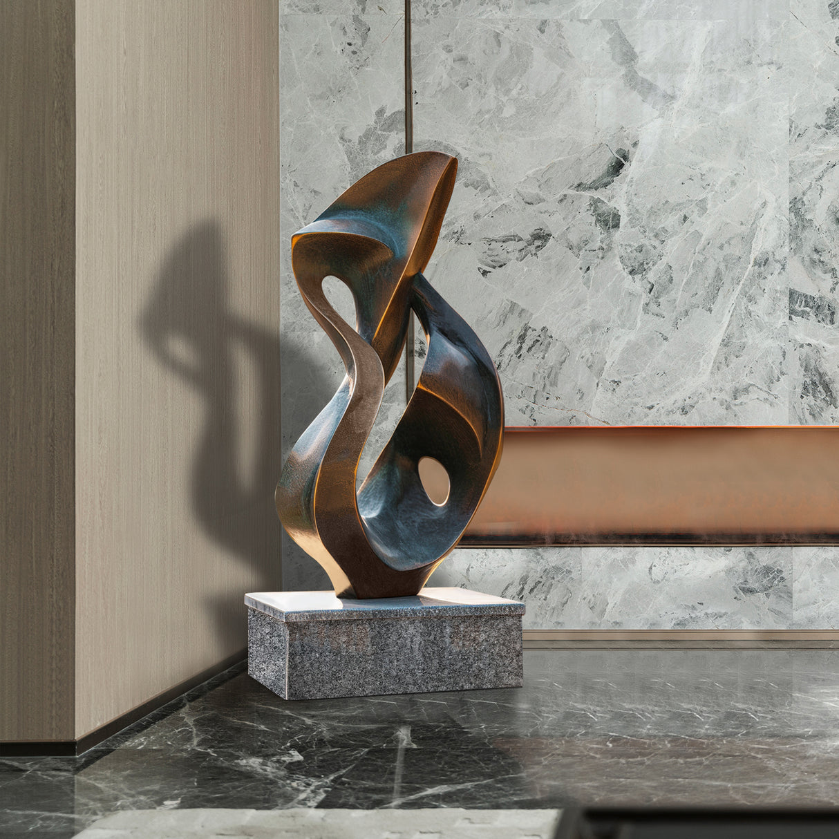 PREMIER Bronze Sculpture Modern Abstract Metal Sculpture Artwork PSB-030-Bronze Sculpture-PREMIER SCULPTURE