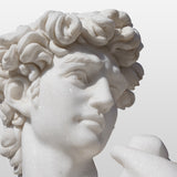 PREMIER Classic White Marble David Sculpture Handcrafted Art Replica Statue of David PSM-030-Marble sculpture-PREMIER SCULPTURE