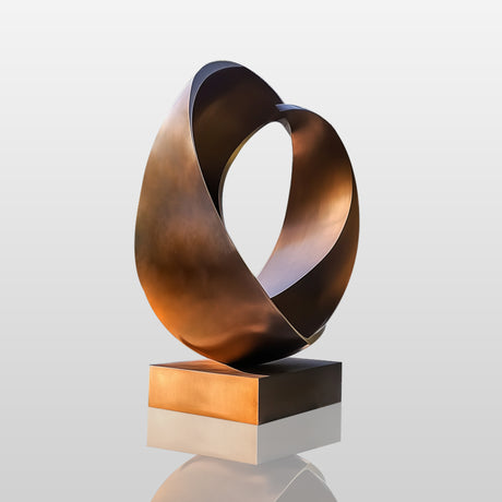 PREMIER Contemporary Outdoor Sculpture Modern Bronze Infinity Loop Art Piece PSB-037-Bronze Sculpture-PREMIER SCULPTURE