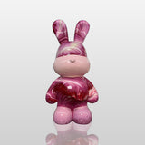 PREMIER Contemporary Sculpture Modern Art Decor Fluid Bunny Sculpture PSF-026-Fiberglass Sculpture-PREMIER SCULPTURE