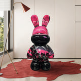 PREMIER Contemporary Sculpture Modern Art Decor Fluid Bunny Sculpture PSF-026-Fiberglass Sculpture-PREMIER SCULPTURE