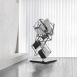 PREMIER Contemporary Sculpture Stainless Steel Suspended Geometric Cube Art Sculpture PSSS-027-Stainless Steel Sculpture-PREMIER SCULPTURE