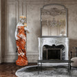 PREMIER Custom Marble Sculpture Lady with Flower Statue PSM-010-Marble sculpture-PREMIER SCULPTURE