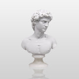 PREMIER David Bust Sculpture White Marble Classic Art Piece PSTTM-011-Marble sculpture-PREMIER SCULPTURE